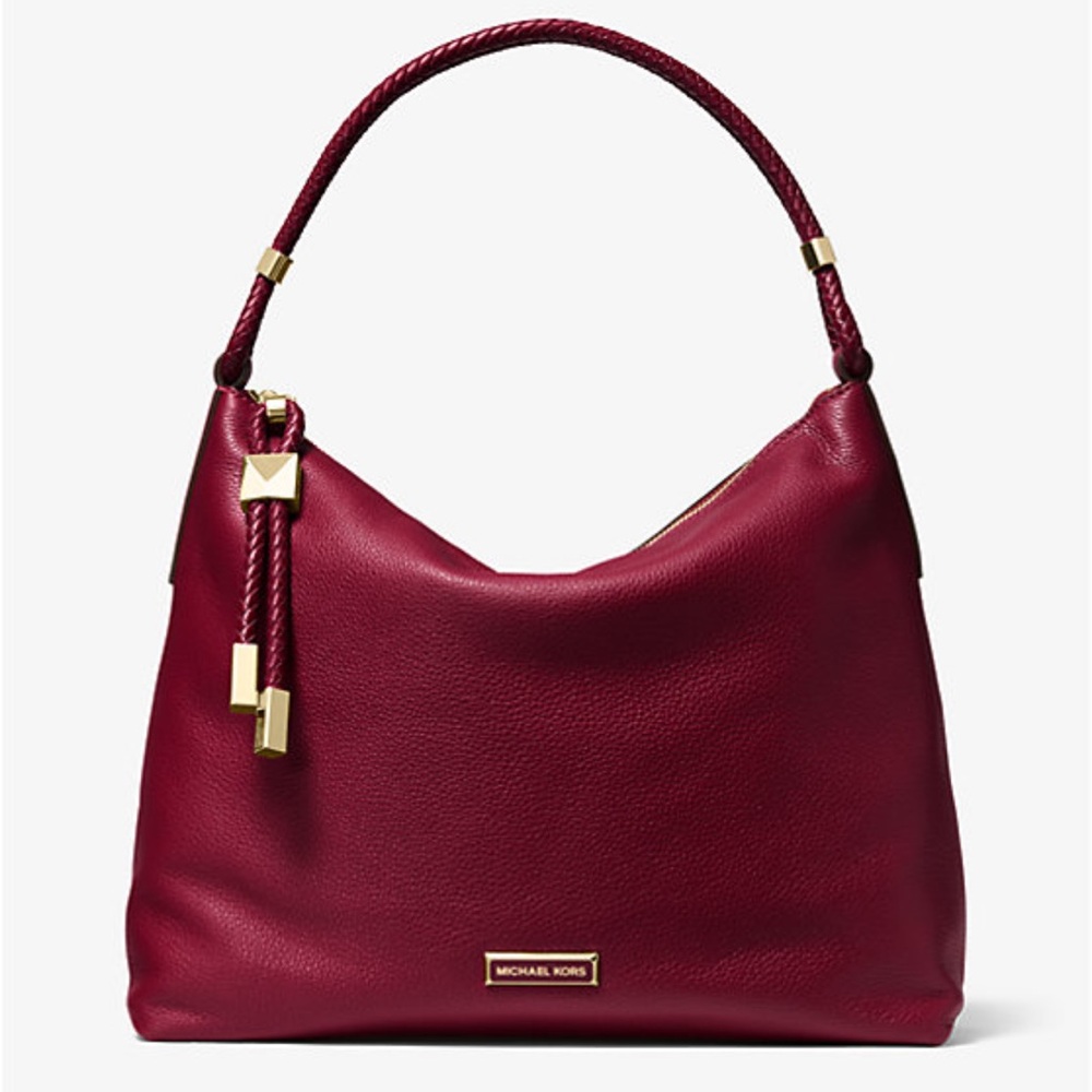 Michael Kors Burgundy Leather Shoulder Bag ✨brand new✨ - Picture 9 of 10